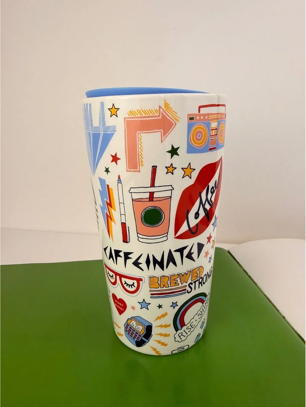 Starbucks RARE Limited Edition Back to School 12oz Ceramic Travel Tumbler Cup